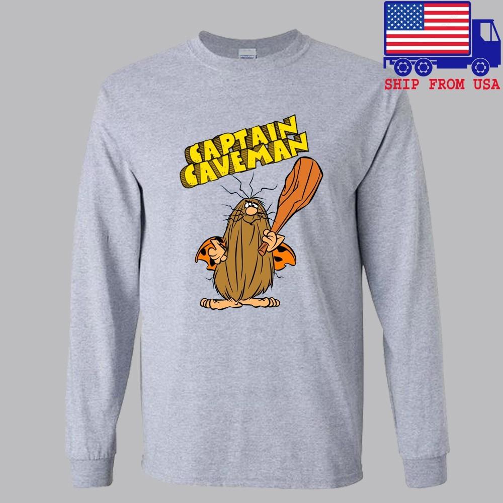 Captain Caveman Gray Size S2XL Unisex T-Shirt XXXL