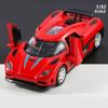 1/32 Koenigsegg CCR Alloy Sports Car Model Diecast Metal Toy SuperCar Model Simulation Sound and Light Collection Childrens Gift