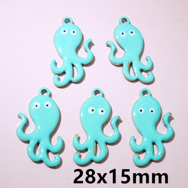 10pcs Stainless Steel Enamel Stripe Fish Charms Pendant 40x8/40x14mm DIY Jewelry Making Accessories for Necklace Earrings