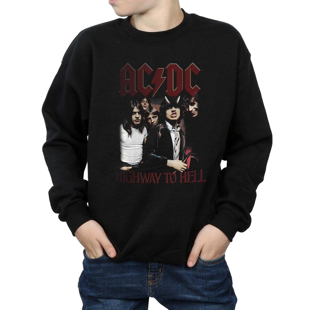 AC/DC Jungen-Sweatshirt „Highway To Hell“ aus Baumwolle