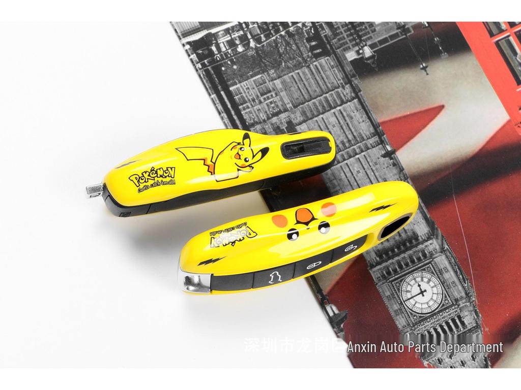 Porsche Pikachu Key Shell: Three-Piece Set for Macan, Cayenne, Panamera, 718