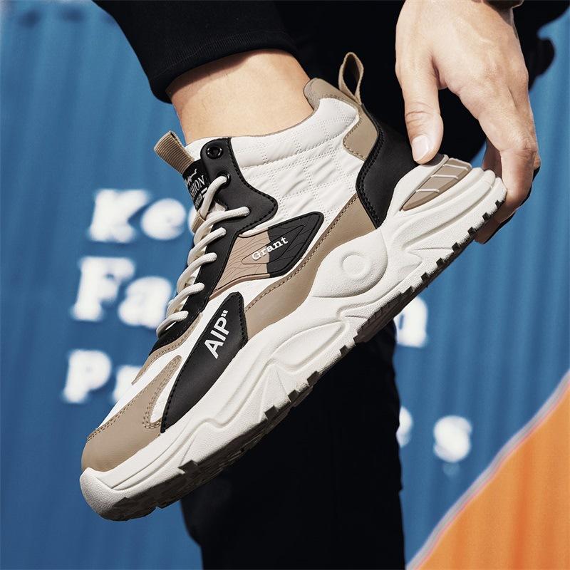 Fashion Spring Autumn New Classic Men's Shoes Fashionable and Versatile High Top Casual Shoes for Teenagers Outdoor Running Sports Shoes