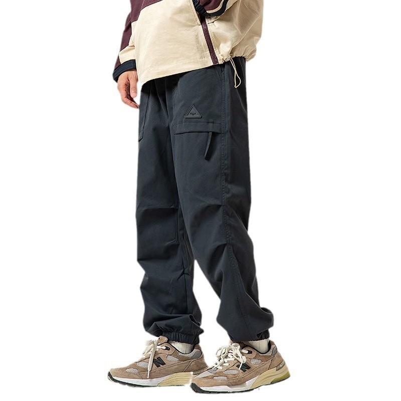 New American tooling pants men's autumn and winter functional wind tied feet sports casual trousers black shock pants