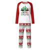 Family Matching Print Sets Pajamas Loungewear Outfits Family Matching Long Sleeve Tops+Pants Set