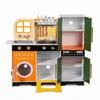 Wooden Play Kitchen with Sound for Playroom, Young Children