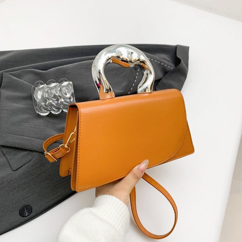 Chic French Style Pu Handbag For Women With Elegant Simple Design And Fresh Colors