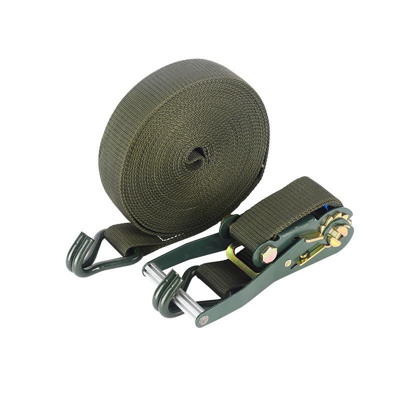Military Green Strong Wear-Resistant Universal Ratchet Binder for Truck Cargo
