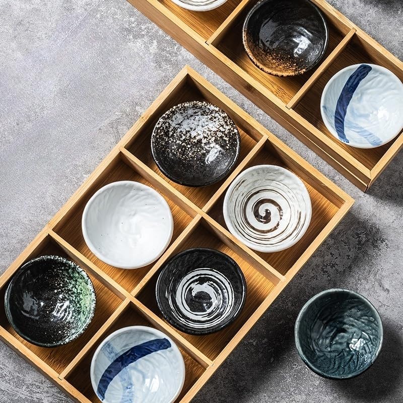 Große Bambus-Servierplatte im Rokugyo-Stil (33x22,5cm), Geteilter Lebensmittelbehälter, Perfekt für Gemüse, Mittagessen und Wurstwaren. Praktisch für Restaurants