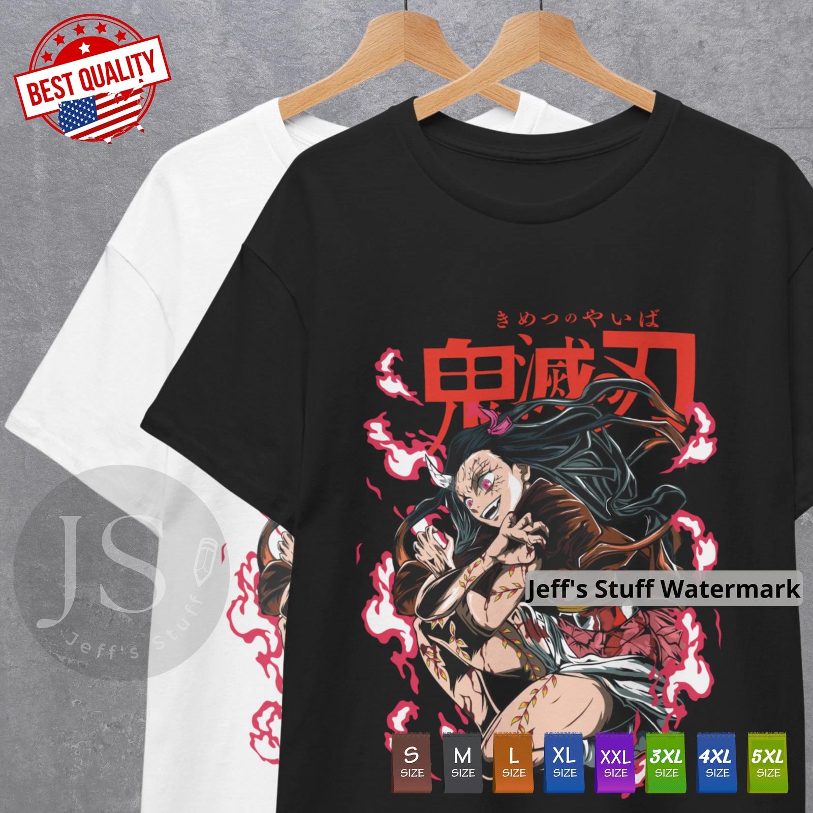 

Nezuko Waifu T Shirt, Demon Slayer KNY Japanese Manga Anime Clothing Tee Gift M