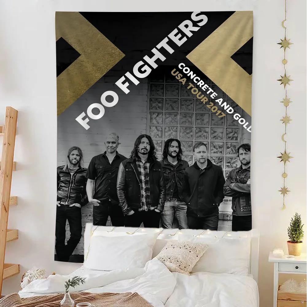 Foo Fighters Band Tapestry Art Printing Japanese Wall Tapestry Anime Wall Hanging Home Decor