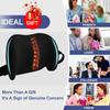 BYMECOST Lumbar Support Pillow For Car, Memory Foam Car Seat Back Support Pillow For Driving, Back Cushion With Strap For Pain Relief, Ergonomic Back