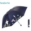 Paradise Umbrella Floral Series Black Coating UV Protection Folding Umbrella