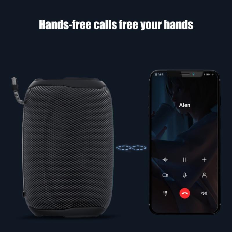 Portable Bluetooth-compatible Speaker IPX6 Waterproof Supports Multiple Playback Modes for Party Travel
