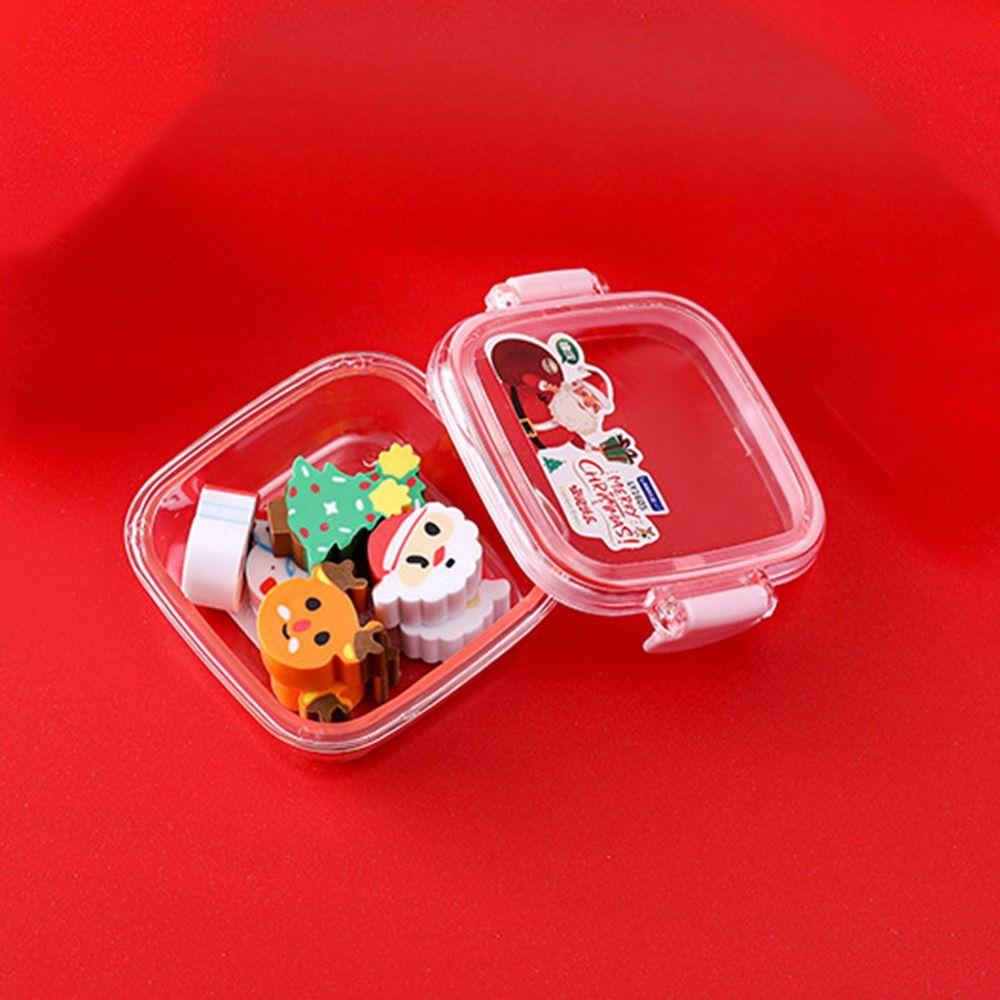 Elk Pencil Erasers Santa Christmas Stationery School Supplies Christmas Eraser  Student