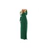 Elegant Women's Casual Long Maxi Dress With Long Sleeves For Evening Parties