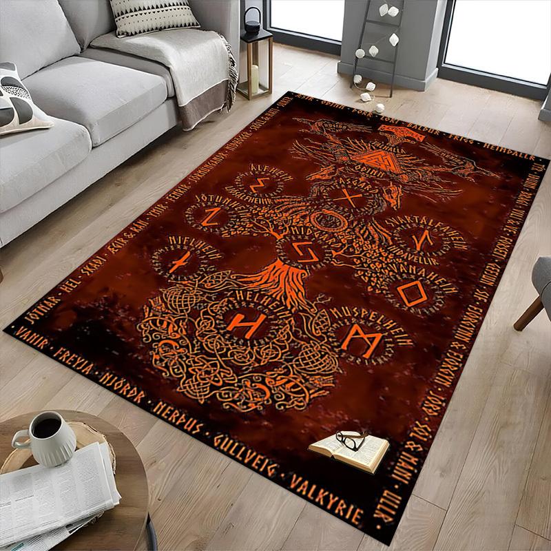 1pc Norse Mythology Carpet, Office Rug Outdoor Mat Home Decor Area Carpet Festival