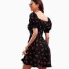 Europe, America, Temu, Amazon, Fashionable and Elegant Printed V-neck Dress, Summer New A-shaped Short Skirt Wholesale