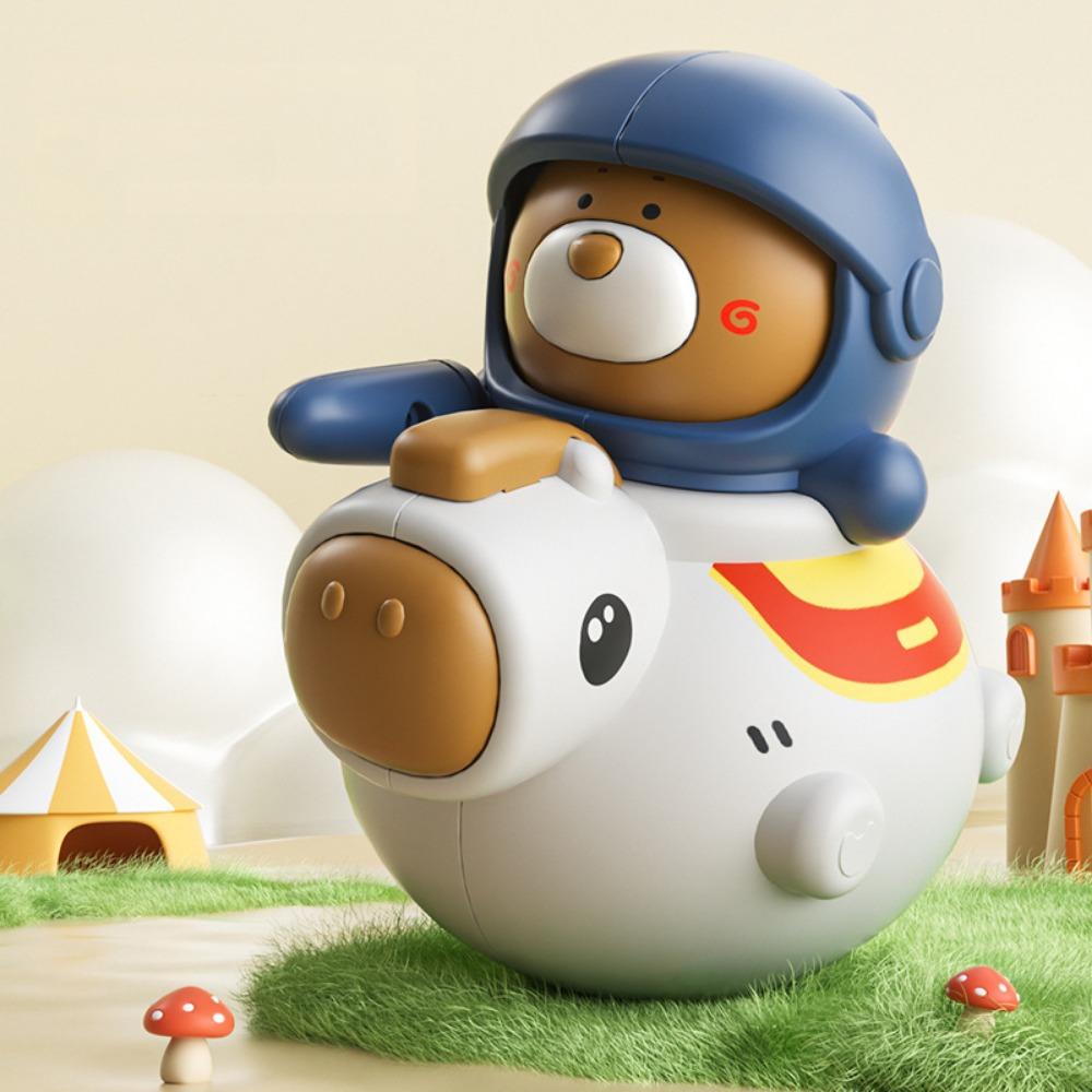 

Кукла-неваляшка ручной работы, поделки, детская игрушка-неваляшка рыцарь, качающаяся игрушка-рыцарь, день рождения синий