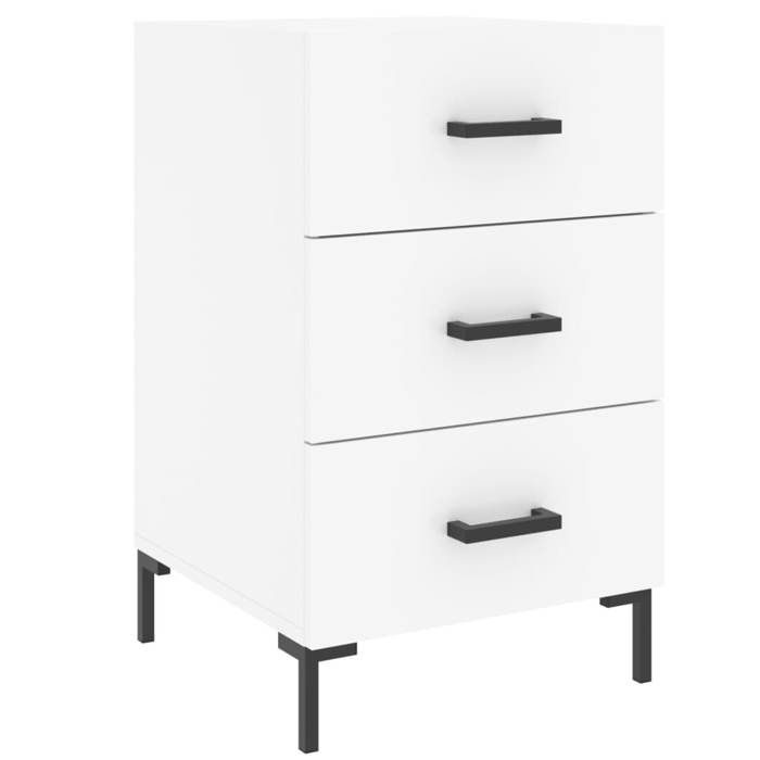 Maison Exclusive - Table de chevet blanc 40x40x66 cm bois d'ingénierie