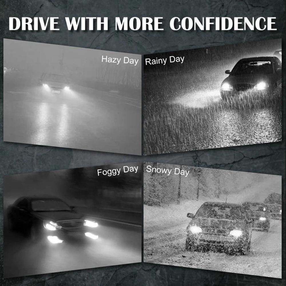 2pcs 16000Lm 50W H4 H8 H9 9004 9007 Hi/Lo Beam H1 H3 H7 9005/HB3 9006/HB4 H8H9H11 9012 Auto Led Headlight White Car Lights 12V