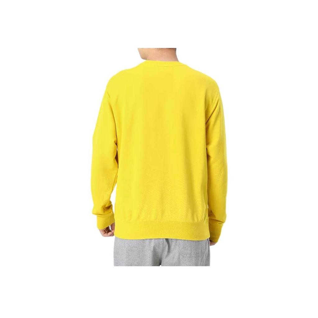 Nike Sportswear Club Crew Neck Sweatshirt Men Tops Lemon-Yellow BV2667-735