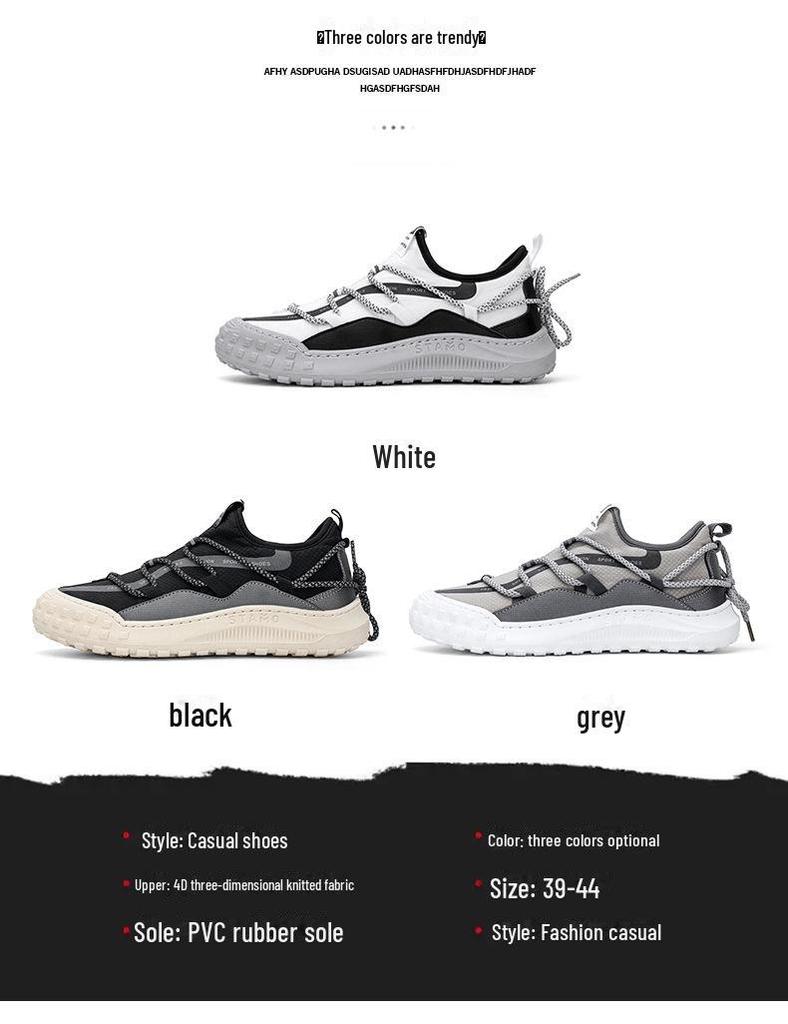 Men's Breathable Spring/Summer Slip-On Sneakers with Trendy Cross Straps