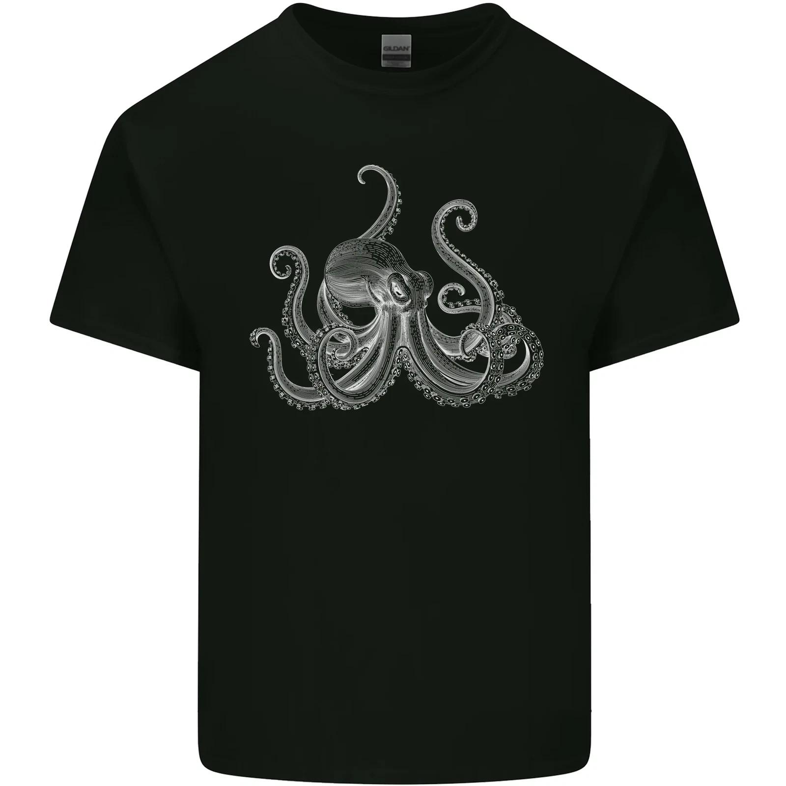 An Octopus Scuba Diver Deep Sea Diving Kids T-Shirt Childrens M