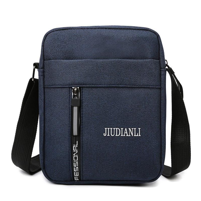 Men Business Crossbody Bag Nylon Durable Wearresistant Slim Shoulder Pack For Commuting