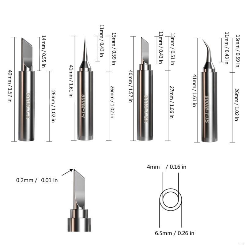 Efficient Soldering Iron Tip for 936 937 Stations Featuring Leadfree Plating A0KF