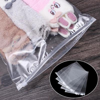 5PCS Travel Waterproof Self Seal Plastic Bag Clear Transparent Storage Pouch Zipper Lock