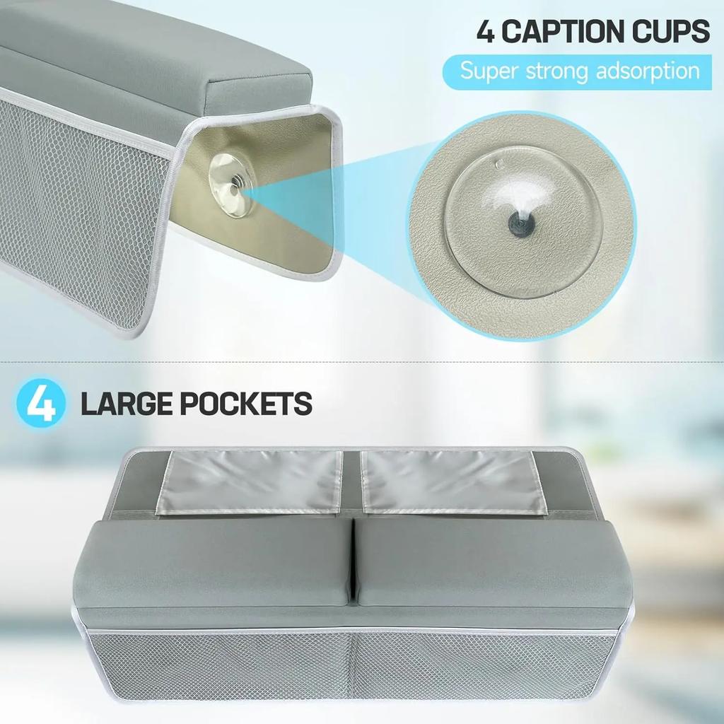 Bath Kneeler with Elbow Rest Pad Set Anti-Skid for Baby Bathing Time Bathtub Kneeling Cushion Mats with Storage Bag Quick-Drying