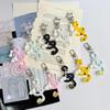 Cute Acrylic Musical Note Keychains With Lovely Wing Decor Multiple Colors Bag Ornament Gifts For Music Lovers