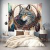 Tapestry of the Indian Wolf Wolf Dreamcatcher