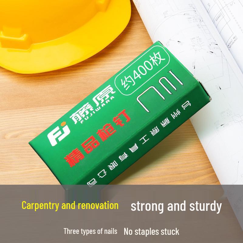 

Multi-Purpose Nail & Staple Gun: Nails, Door Nails, Straight & U-Shaped Nails for Woodworking & Picture Frames Door nails - Box of ~400