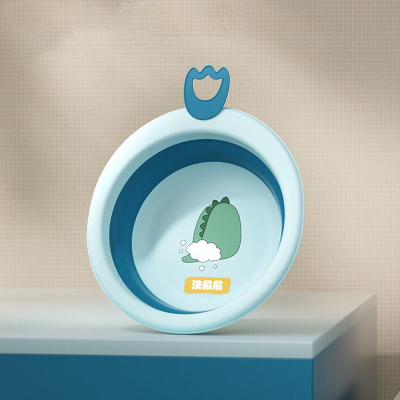 Skládací umyvadlo pro děti, Přenosné umyvadlo, Silný plastový lavor pro miminka, Domácí dětská malá miska