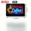 Vintage Blechschild Retro Neon Metall Wandkunst Dekor Haus Café Bar Küche