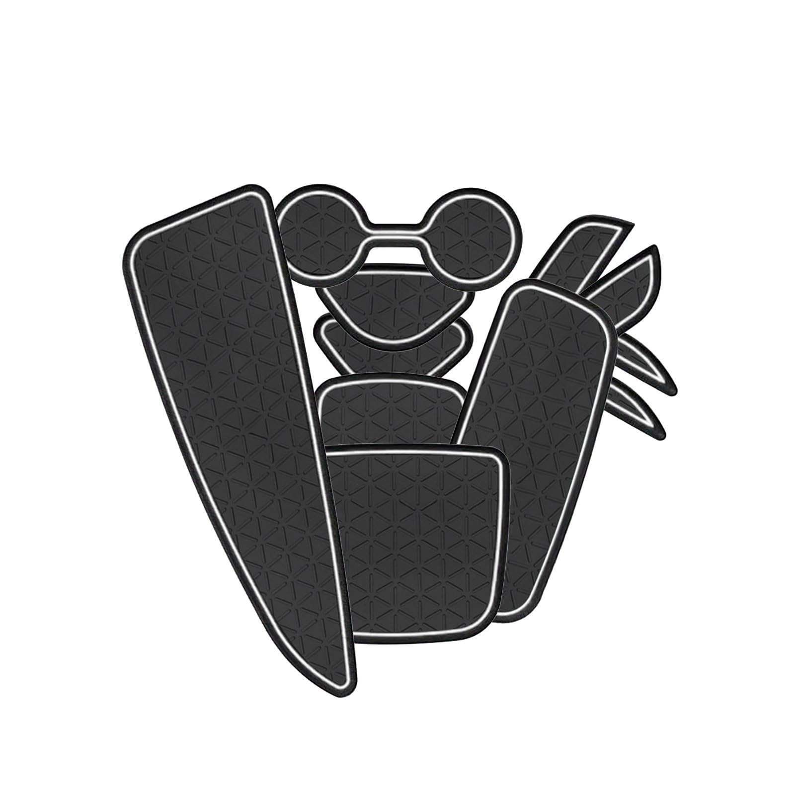 

Резиновый коврик для салона Toyota Yaris YARIS Exclusive, коврик для консоли, коврик для кармана двери, подстаканник, защитный резиновый коврик [RUIYA] Противоскользящий (белый)