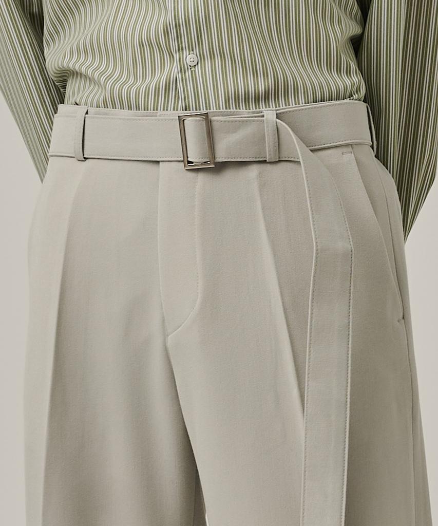ANALOG MOOD Easy Tr Semi-Wide Slacks (Gray)