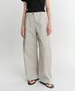 Ia Liv Barrel Cotton Pants (Ash Beige)