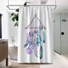 1Pcs Abstract Pattern Waterproof Polyester Home Shower Curtain With Hook Machine Washable Suitable For Bathroom Decoration