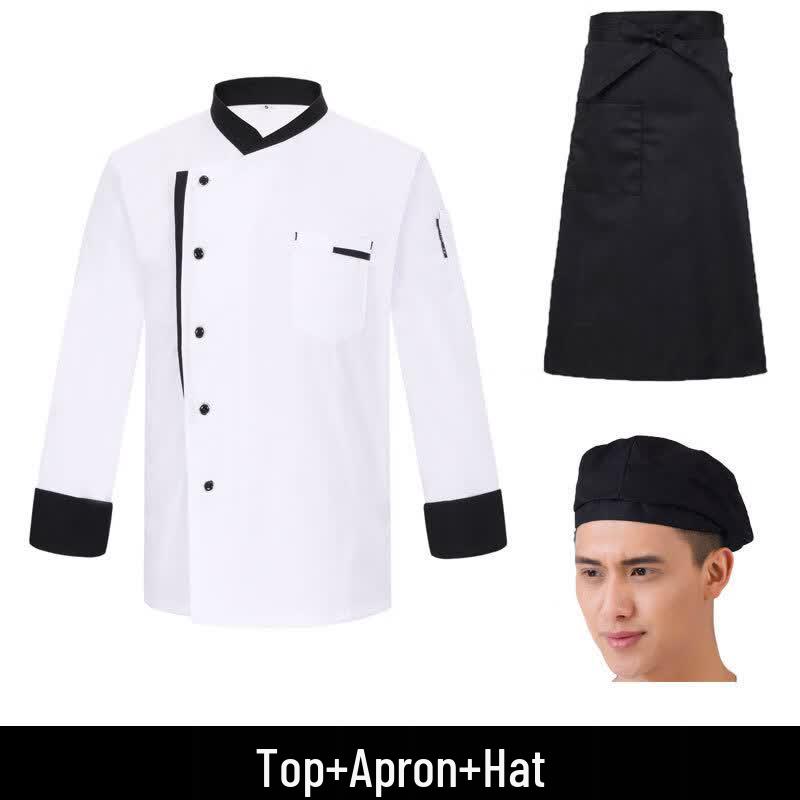 Moufu Summer Breathable Chef Uniform Set L