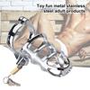 Penis Chastity Device Polishing Meticulous Workmanship Stainless Steel Male Chastity Device Belt for Sex