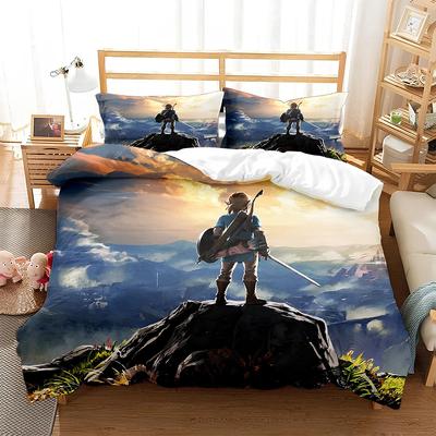 Legend of Zelda Breath of the Wild Link Bedding Set, Hyrule Kingdom Duvet Cover