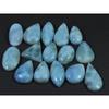 15Pcs Natural Larimar Pectolite Mix Cabochon Loose Gemstone Lot 123cts. C-623