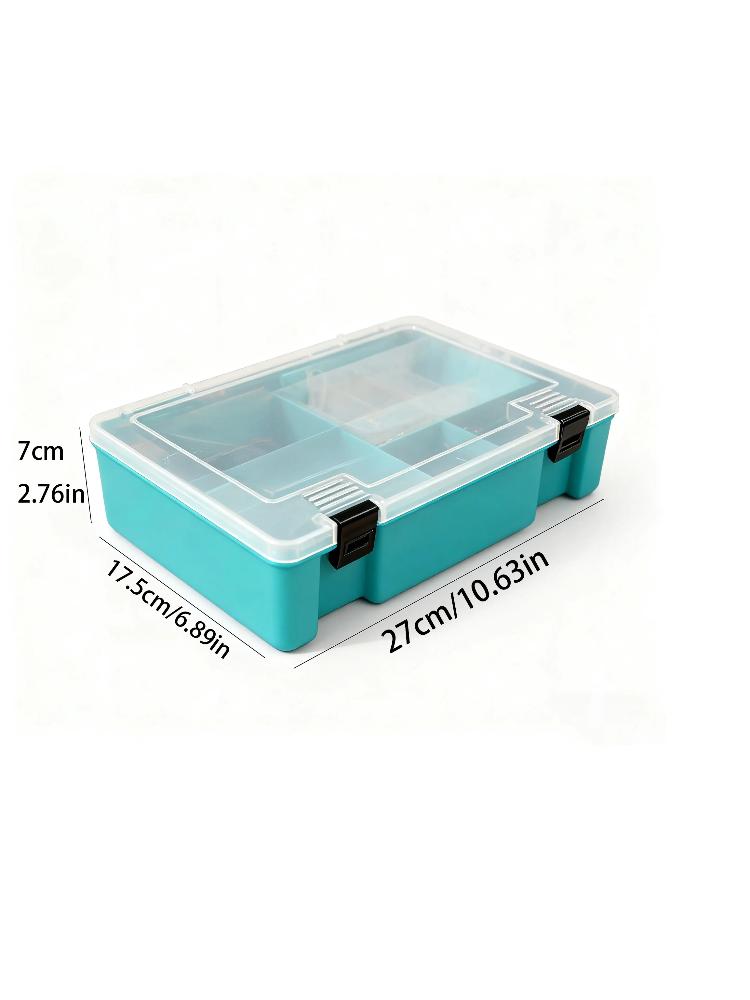 Large Capacity Sewing Thread Storage Box, 20 Rolls Capacity, Transparent Compartments and Tool Organizer- Heavy Duty Plastic