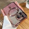Magsafe Beschichtung Farbverlauf Glitzer Transparent Hülle Für iPhone 17 Air 11 12 13 14 15 16 Pro Max Silikon Magnetisch Kabelloses Laden Abdeckung
