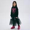 [mardimercredi] KIDS SWEATSHIRT FLOWERMARDI MIX PEARL EMBELLISHED_BLACK FUCHSIA