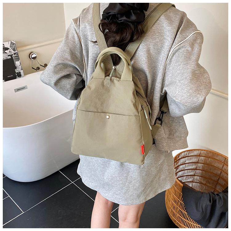 Schoolbag Backpack Small Fashion Travel Backpack New Trendy Backpack Single Shoulder Portable Multifunctional Lightweight Bag