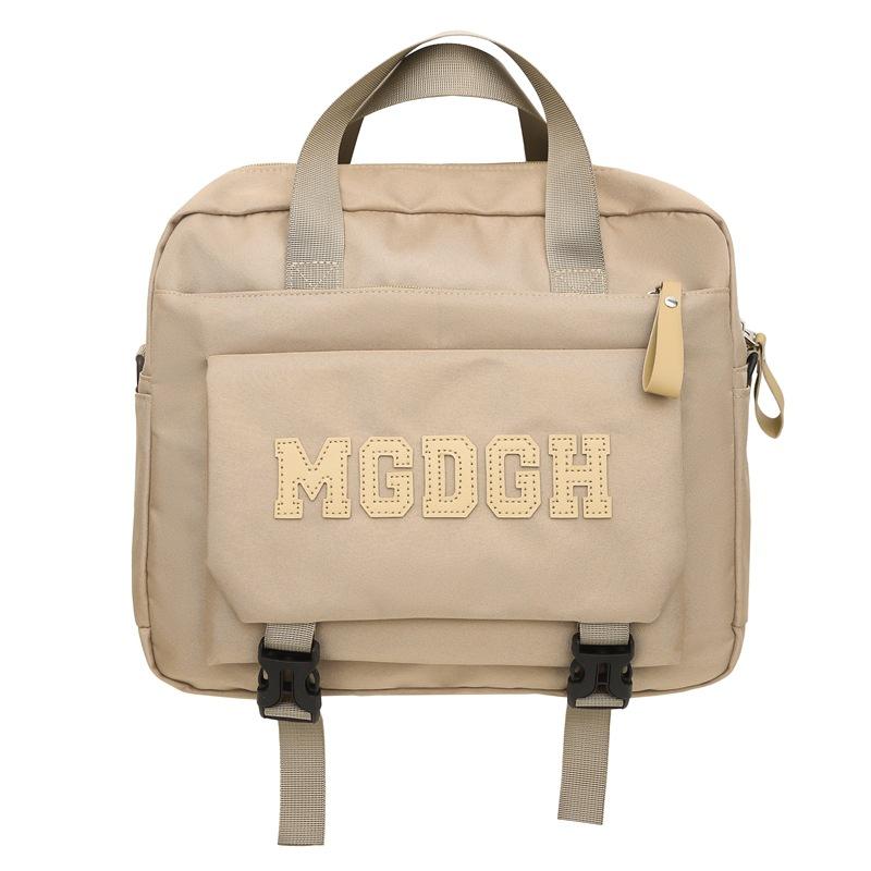 Schoolbag Japanese new solid color simple campus junior high school schoolbag Korean version girl backpack women's large capacity travel backpack