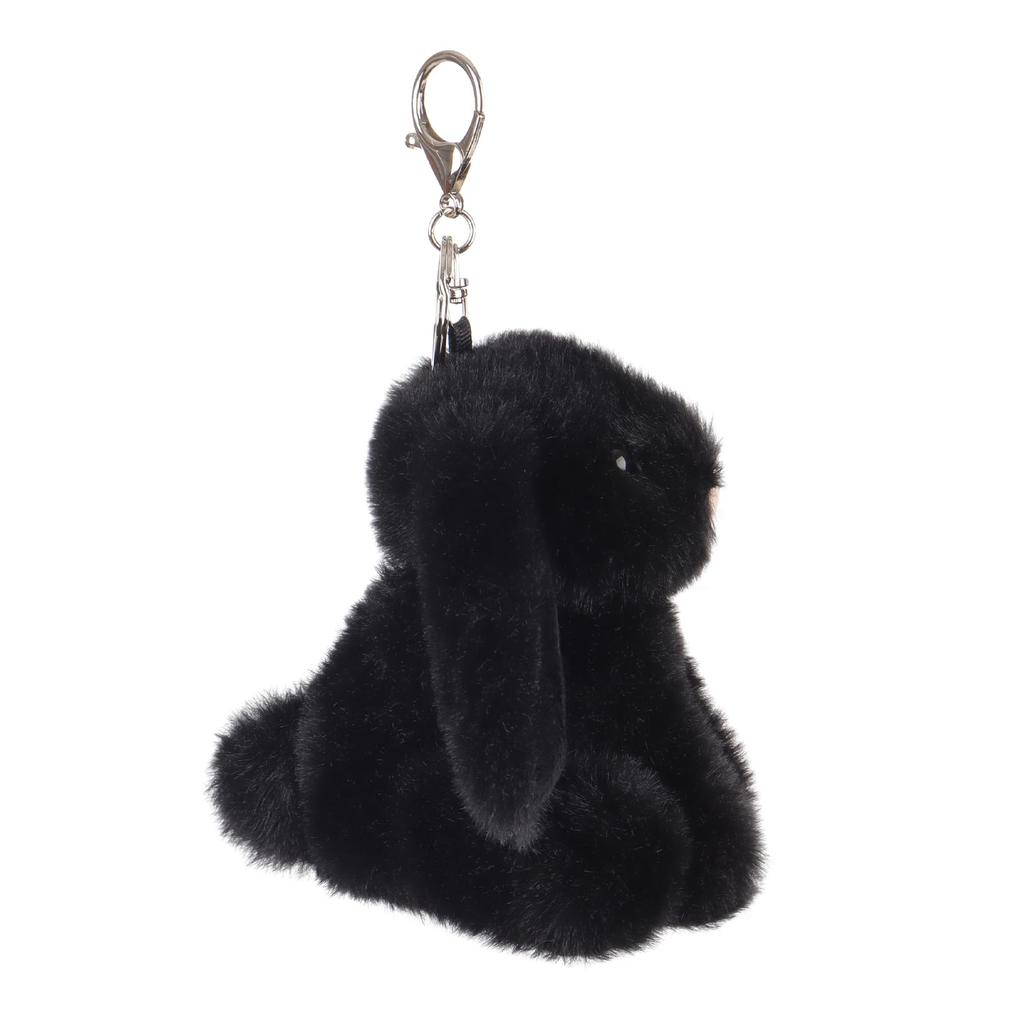 Apricot Lamb Plum Red Rabbit Cute Soft Keychain Plush Toy, Perfect for Boys and Girls, Fits Kids Backpacks and Purses, 11cm